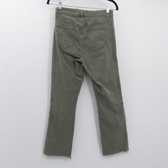 Joe's Jeans The Slim Kick Ankle Trousers Size 25 Deep Celadon Green Crop Stretch - Picture 4 of 8